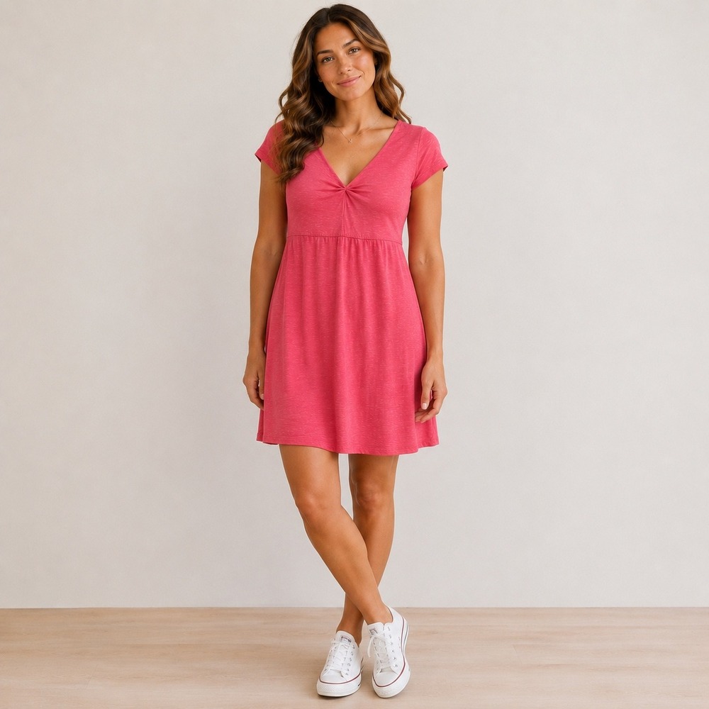 Horny Toad Womens Large Dress Pink V-Neck Short Sleeve Tencel
Organic Gorpcore